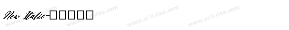 New Italic字体转换